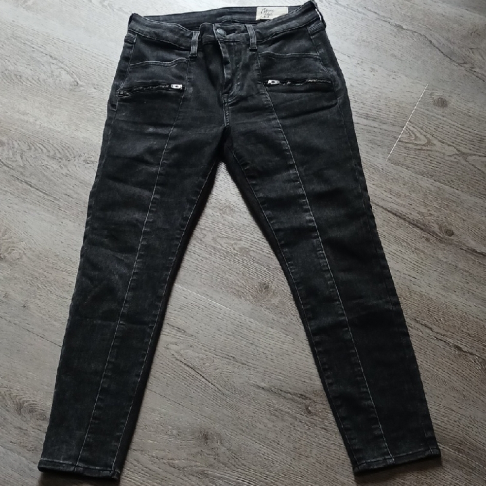 Chic Black Cosmic Blue Love 29P Petite Skinny Jeans for Women - Picture 5 of 11